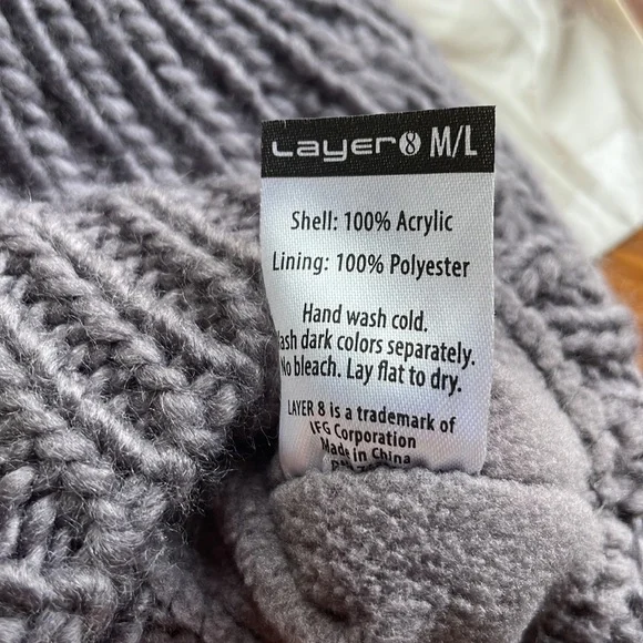 Layer 8 Knit Mittens - Picture 3 of 4